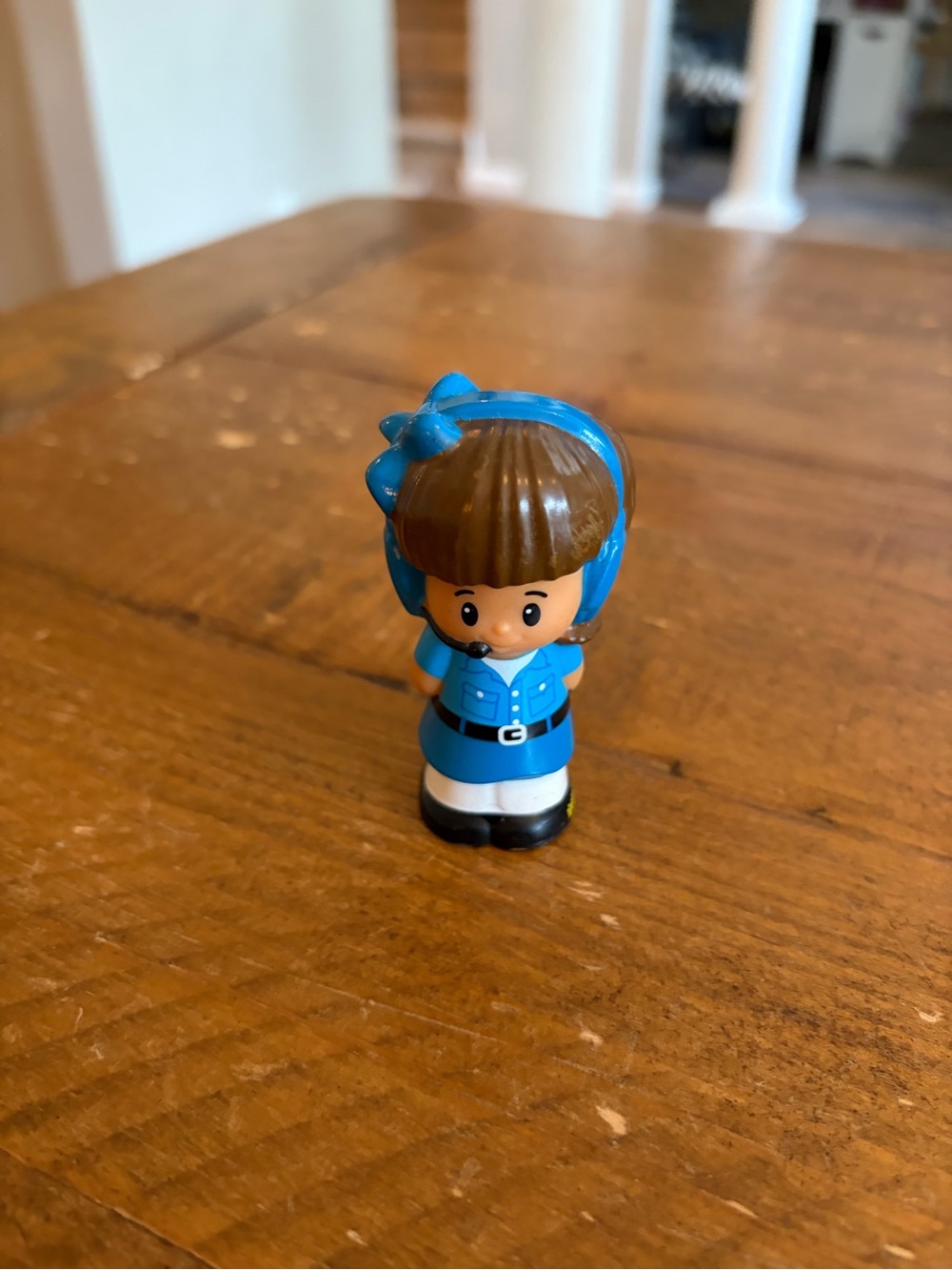 Fisher Price Little People helicopter pilot Mia as is